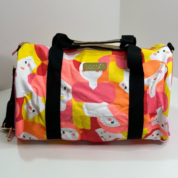 Benefit "Faces” Large Weekend Duffle Tote Limited Edition Travel Bag - Picture 2 of 13